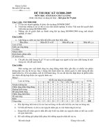 Tài liệu Đề thi học kì 2 môn đảm bảo chất lượng docx