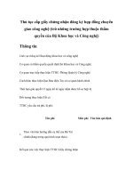 Tài liệu Thủ tục cấp giấy chứng nhận đăng ký hợp đồng chuyển giao công nghệ (trừ những trường hợp thuộc thẩm quyền của Bộ Khoa học và Công nghệ) doc