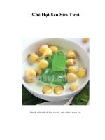 Tài liệu Chè Hạt Sen Sữa Tươi pdf
