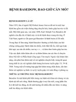 Tài liệu BỆNH BASEDOW, BAO GIỜ CẦN MỔ? doc