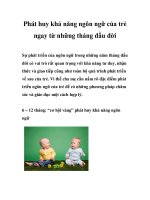 Tài liệu Phát huy khả năng ngôn ngữ của trẻ ngay từ những tháng đầu đời pdf
