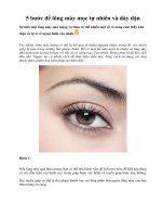 Tài liệu 5 bước để lông mày mọc tự nhiên và dày dặn ppt
