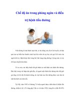 Tài liệu Chế độ ăn trong phòng ngừa và điều trị bệnh tiểu đường doc