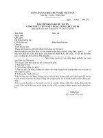 Tài liệu Mẫu đơn đăng ký dự tuyển công chưc, viên chức hoặc công chưc dự bị pdf