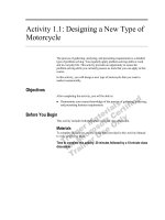 Tài liệu Activity 1.1: Designing a New Type of Motorcycle doc