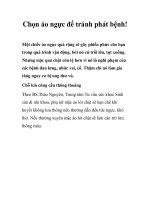 Tài liệu Chọn áo ngực để tránh phát bệnh! docx