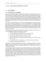 Tài liệu CHƯƠNG 1. MÔ HÌNH MÔ PHỎNG CƠ BẢN docx