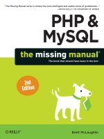 PHP and MySQL the missing manual second edition 