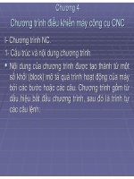 Tài liệu Chương 4 Chương trình điều khiển máy công cụ CNC doc