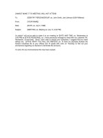 Tài liệu CANNOT MAKE IT TO MEETING: WILL NOT ATTEND docx