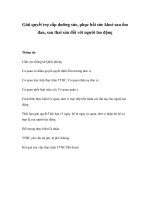 Tài liệu Giải quyết trợ cấp dưỡng sức, phục hồi sức khoẻ sau ốm đau, sau thai sản đối với người lao động pdf