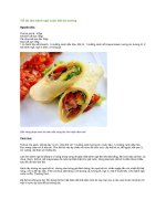 Trổ tài làm bánh ngô cuộn thịt bò nướng 