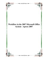 Tài liệu Workflow in the 2007 Microsoft Office System - Apress 2007 pptx
