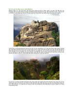 Sự lôi cuốn kì diệu của tu viện meteora 