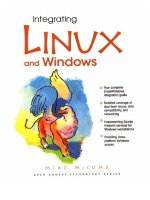 Tài liệu Prentice Hall - Integrating Linux and Windows doc