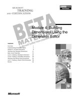 Tài liệu Module 4: Building Dimensions Using the Dimension Editor ppt