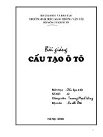 Tài liệu Bài giảng cấu tạo ô tô P1 doc