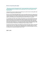 Tài liệu Mất việc nhưng không thất nghiệp! pdf