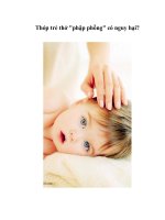 Tài liệu Thóp trẻ thở 