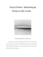 Tài liệu Tăng sắc tố Becker - Bệnh thường gặp khi tiếp xúc nhiều với nắng pdf