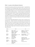 Tài liệu Phần I : Lựa chọn vật liệu (Materials Selection) ppt