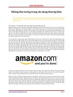 Những lầm tưởng trong xây dựng thương hiệu 