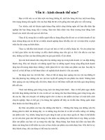 Tài liệu Vốn ít - kinh doanh thế nào? pptx