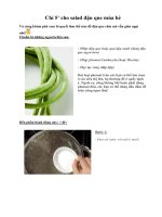 Tài liệu Chỉ 5’ cho salad đậu que mùa hè docx