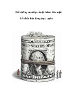 Tài liệu Đổi những cú nhắp chuột thành tiền mặt: kết thúc bán hàng trực tuyến pdf