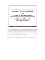 Tài liệu Intrusion Detection Overview and Trends in Internet Attacks pptx