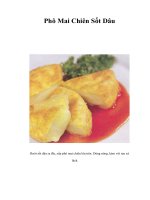 Tài liệu Phô Mai Chiên Sốt Dâu ppt