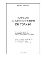 HƯỚNG DẪN SỬ DỤNG CHƯƠNG TRÌNH DỰ TOÁN 97