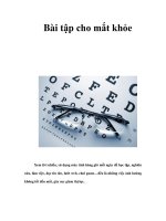 Tài liệu Bài tập cho mắt khỏe ppt