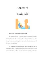 Tài liệu Ung thư vú ( phần cuối) pptx
