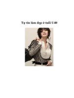 Tài liệu Tự tin làm đẹp ở tuổi U40 doc