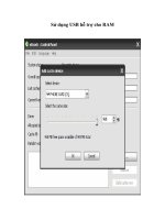 Tài liệu Sử dụng USB hỗ trợ cho RAM doc