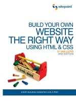Build your website with HTML and CSS 