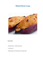 Tài liệu Bánh Khoai Lang pptx
