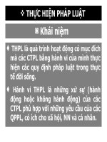 Tài liệu Thuyết trình - Thực hiện pháp luật ppt