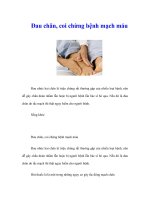 Tài liệu Đau chân, coi chừng bệnh mạch máu docx