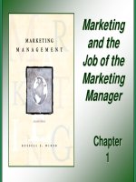 Tài liệu Giáo trình: Marketing Management_ Chapter 01 pdf