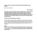 Tài liệu Cài đặt, cấu hình và kiểm thử Exchange 2007 CCR trên Mailbox Server (Phần 2) pptx