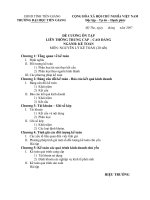 Tài liệu ĐỀ CƯƠNG ÔN TẬP LIÊN THÔNG TRUNG CẤP – CAO ĐẲNG NGÀNH: KẾ TOÁN MÔN ... docx