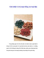 Tài liệu Giải nhiệt và trị mụn bằng các loại đậu docx