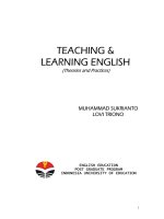 Tài liệu Teaching and learning english part 1 pdf