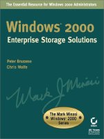 Tài liệu Sybex Windows 2000 Enterprise Storage Solutions pptx