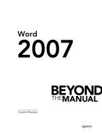 Tài liệu Word 2007 Beyond the Manual - Apress 2007 ppt