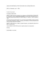 Tài liệu UNSOLICITED REFERENCE LETTER FOR EX-EMPLOYEE, AVERAGE EMPLOYEE pdf