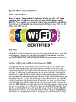 Tài liệu Sự phát triển và tương lai của Wi-Fi pptx