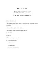 Tài liệu TIẾT 13 - BÀI 4 - ÔN TẬP BÀI HÁT “ĐI CẤY” - TẬP ĐỌC NHẠC : TĐN SỐ 5 docx